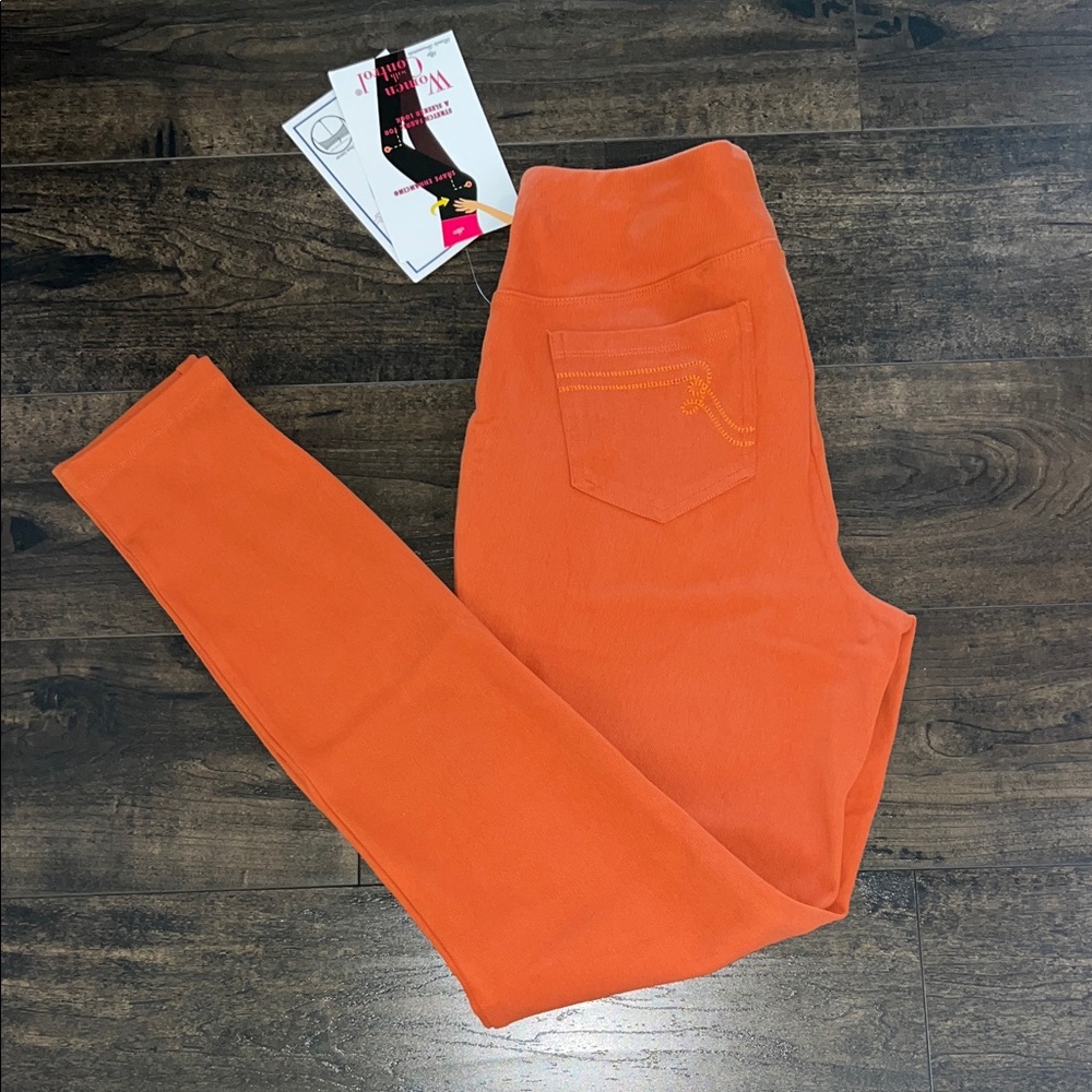 NWT Women with Control Orange Jegging Trousers